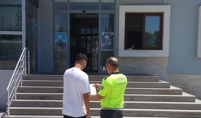 Mersin'de otoyolda trafiği tehlikeye düşüren sürücüye 21 bin 629 lira ceza