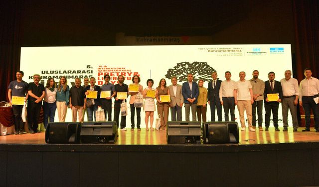 Kahramanmaraş’ta Şiir ve Edebiyat Günleri’nde Ödüller Sahiplerini Buldu
