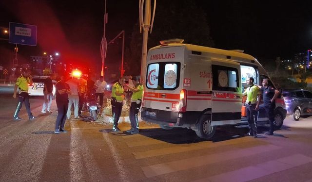 Siirt'te otomobille çarpışan motosikletin sürücüsü ağır yaralandı
