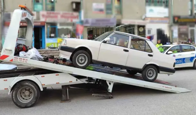 Mersin'de 1 haftada 1718 araç trafikten men edildi