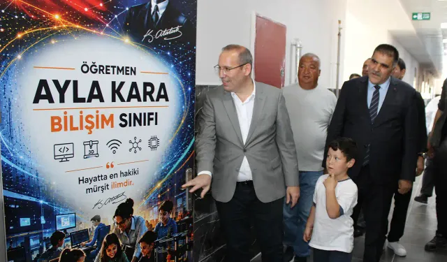 Ayla Öğretmenin Adı Türkoğlu'nda Kurulan Bilişim Sınıfında Yaşatılacak