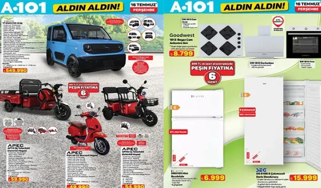 A101 KATALOG 16 - 29 TEMMUZ 2026 AKTÜEL ÜRÜNLER KATALOĞU: HANGİ ÜRÜNLER İNDİRİMDE?