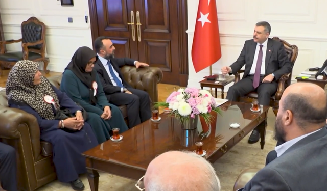 İçişleri Bakanı Çiftçi, Türkiye Gazi ve Şehit Aileleri Vakfı Heyetiyle Bir Araya Geldi
