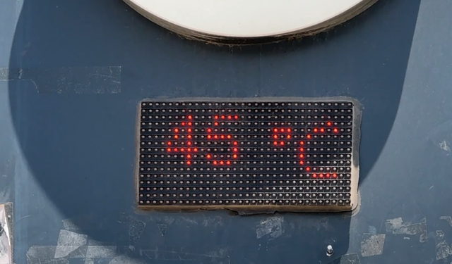 Şanlıurfa'da termometreler 45 dereceyi gösterdi