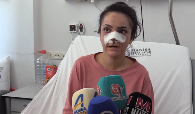 Manisa'da Dehşet İddiası! "Burnumu Isırarak Kopardı" Diyen Kadın Yaşadıklarını Anlattı