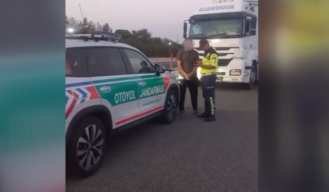 Otobanında Terör Estiren Tır Sürücüsüne Ceza Yağdı!