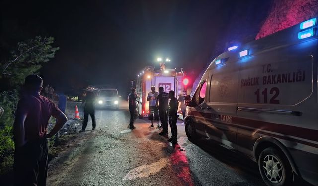 Hatay'da uçuruma devrilen otomobildeki 5 kişi yaralandı