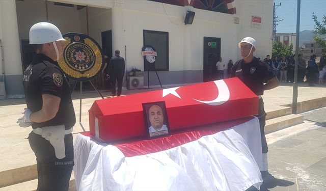 İslahiye'de organ yetmezliği nedeniyle vefat eden polis memuru toprağa verildi