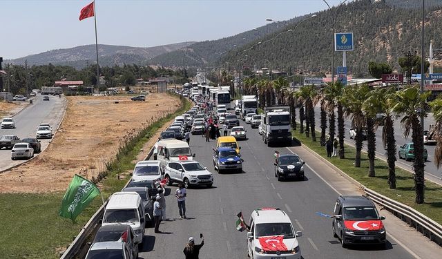 Srebrenitsa'dan Yola Çıkan 300 Kişilik "Filistin Konvoyu" Kahramanmaraş'ta Karşılandı!