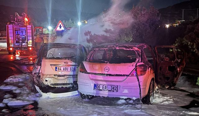 Antalya'da iki otomobilin çarpıştığı kazada 5 kişi yaralandı