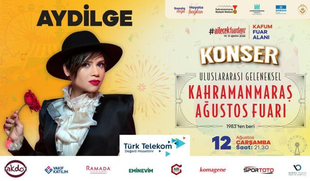 Kahramanmaraş’ta Aydilge Rüzgarı Esecek! Ağustos Fuarı’nda Konser Heyecanı
