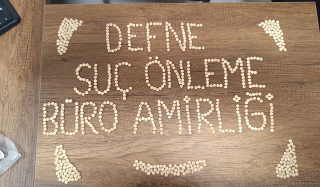 Defne ilçesinde 840 uyuşturucu hap ele geçirildi