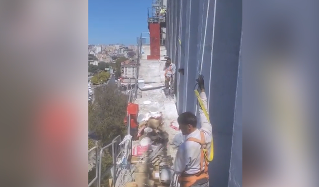 Kağıthane'de Can Pazarı: 10. Katın İskelesi Kırıldı, Mahsur Kalan 4 İşçi Son Anda Kurtarıldı