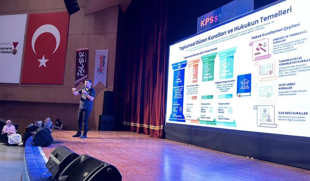 Kahramanmaraş'ta KPSS Genel Tekrar Kampı Özgür Özkınık ile Sürüyor