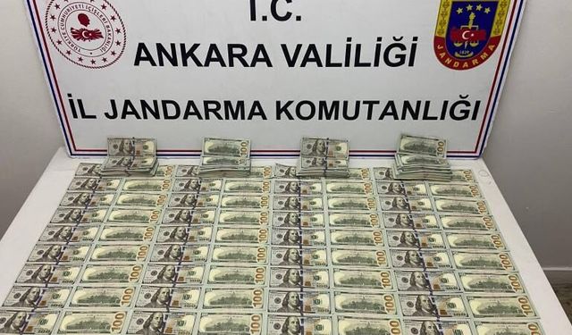 Ankara'da 80 bin dolar sahte para ele geçirildi