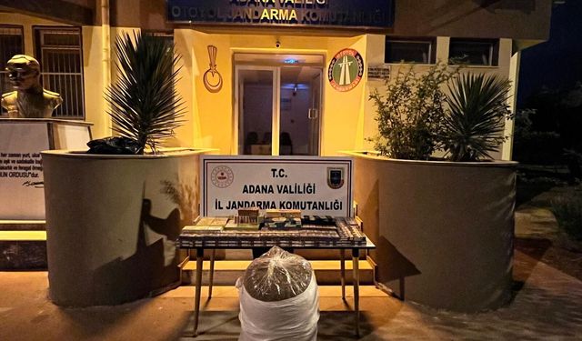 Adana'da kaçak sigara ve tütün operasyonunda 2 şüpheli yakalandı
