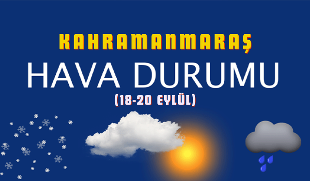 Hafta Sonu Hava Nasıl Olacak? Kahramanmaraş’ta 3 Günlük Hava Durumu Açıklandı