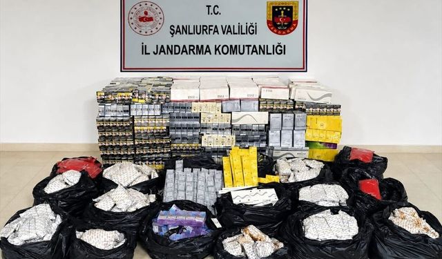 Şanlıurfa'da gümrük kaçağı 11 bin 30 paket sigara ele geçirildi