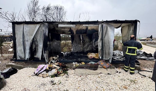 Burdur'da konteynerde çıkan yangında bir kişi öldü