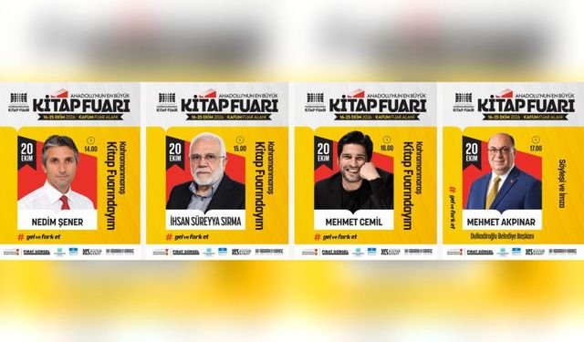 20 Ekim Salı Günü Kitap Fuarı’nda Kimler Var? İşte Saat Saat Program