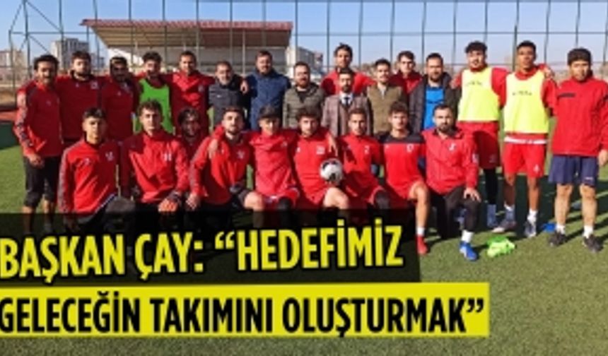 Elbistanspor kulüp başkanı Sıtkı Çay: “Hedefimiz geleceğin takımını oluşturmak”