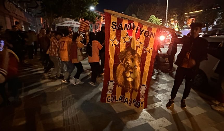 Galatasaray'ın şampiyonluğu kutlanıyor