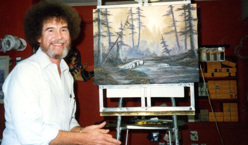 Ressam Bob Ross'un "Resim Sevinci" programında yaptığı ilk tablo 9,85 milyon dolara satışta