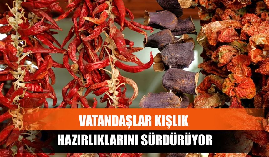 Vatandaşlar Kışlık Hazırlıklarını Sürdürüyor