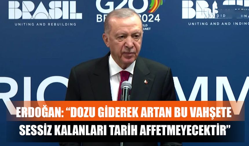 Cumhurbaşkanı Erdoğan, G20 Liderler Zirvesi’nde Basın Toplantısı Düzenledi