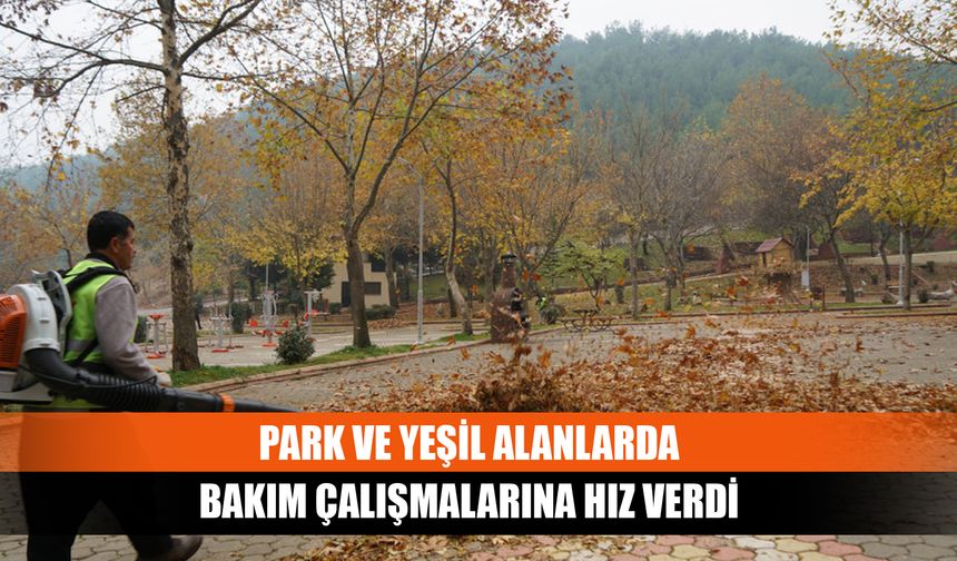 Park ve yeşil alanlarda bakım çalışmalarına hız verdi