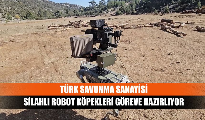 Türk savunma sanayisi silahlı robot köpekleri göreve hazırlıyor