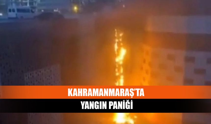 Kahramanmaraş’ta kapalı otoparkta yangın