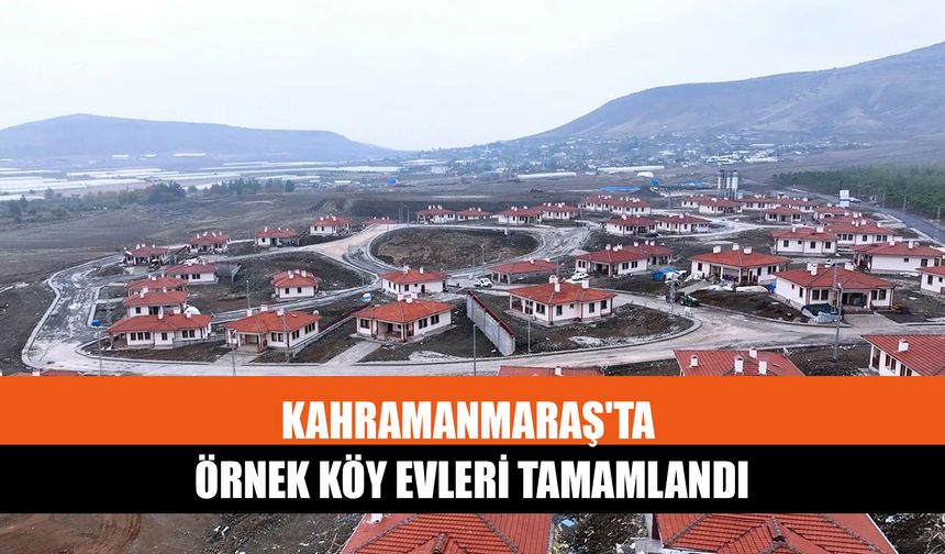 Kahramanmaraş'ta Örnek Köy Evleri Tamamlandı