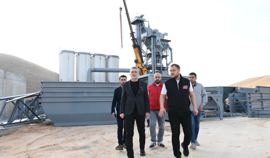 Kuzey İlçeler Asfalt Üretim Tesisi’nde Son Aşama