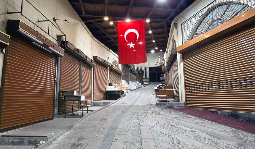 Bayramda çarşı sakinliğe büründü.