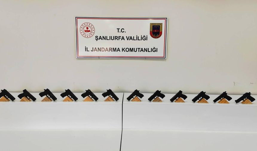 Şanlıurfa'da silah kaçakçılığı operasyonunda 2 şüpheli yakalandı
