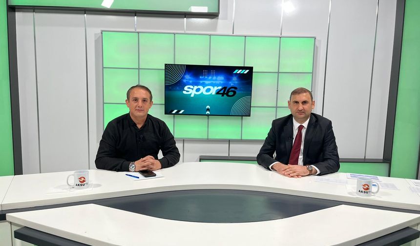 Spor 46'ya Gençlik ve Spor İl Müdürü Yasin Özdemir konuk oldu