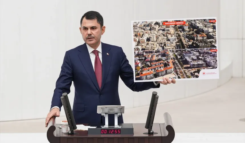 Murat Kurum TBMM’de Kahramanmaraş'ta Asrın İnşasını Anlattı