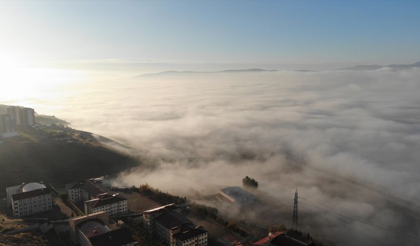 Kahramanmaraş'ta Kent Merkezinde Büyüleyen Sis Manzaraları