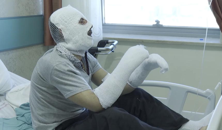 Gaz kaçağını fark edemeyen işitme engelli genç ağır yaralandı