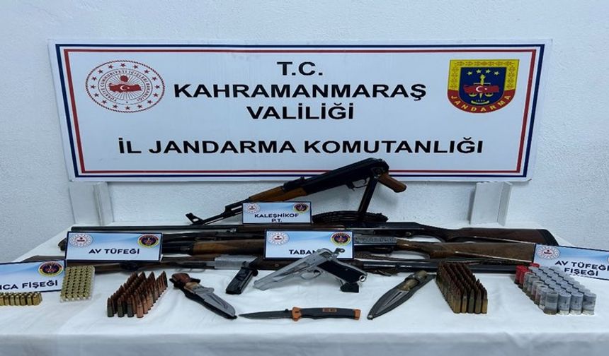 Afşin’de silah ve mühimmat kaçakçılığı operasyonu