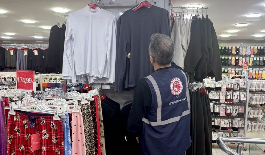 Mersin'de fiyat etiketi ve haksız fiyat artışı denetiminde 360 bin 924 lira ceza kesildi