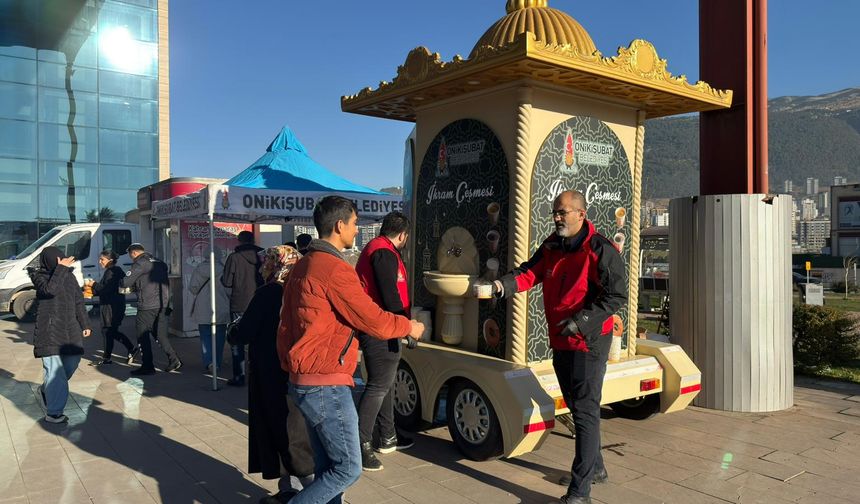 Onikişubat Belediyesi'nden hastane önünde çorba çeşmesi!