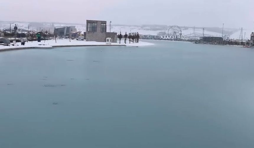 Kahramanmaraş’ta Kartpostallık Manzara! EXPO 2023’te Lagün Gölü Dondu