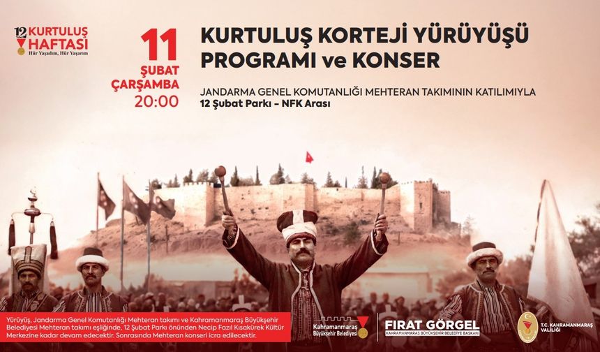 Kahramanmaraş'ta Kurtuluş'un 106. Yılı Kutlamaları Programı Yayınlandı