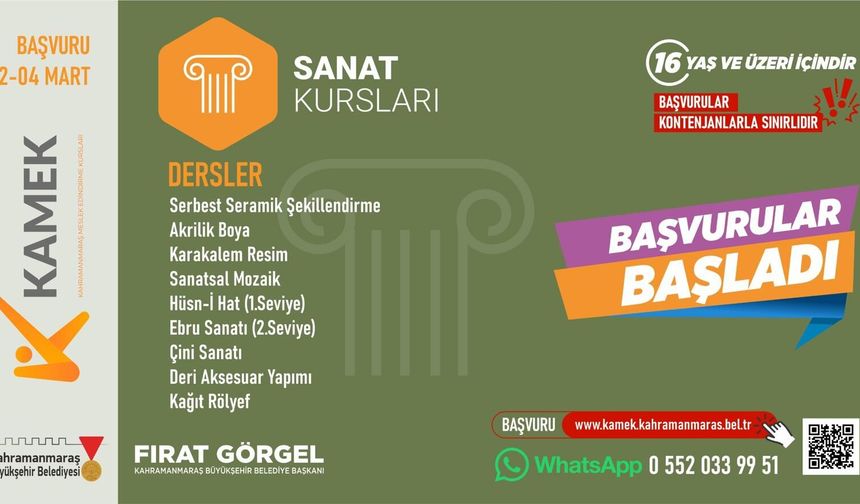 KAMEK’te Bahar Dönemi: İşte Açılan Kurslar, Dersler ve Başvuru Detayları