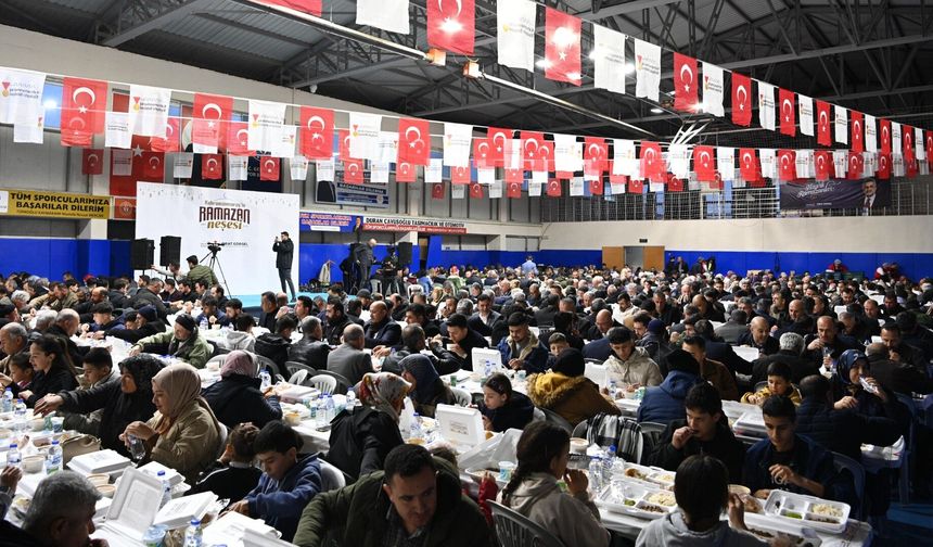 Büyükşehir’in Gönül Sofrası Türkoğlu’nda Kuruldu