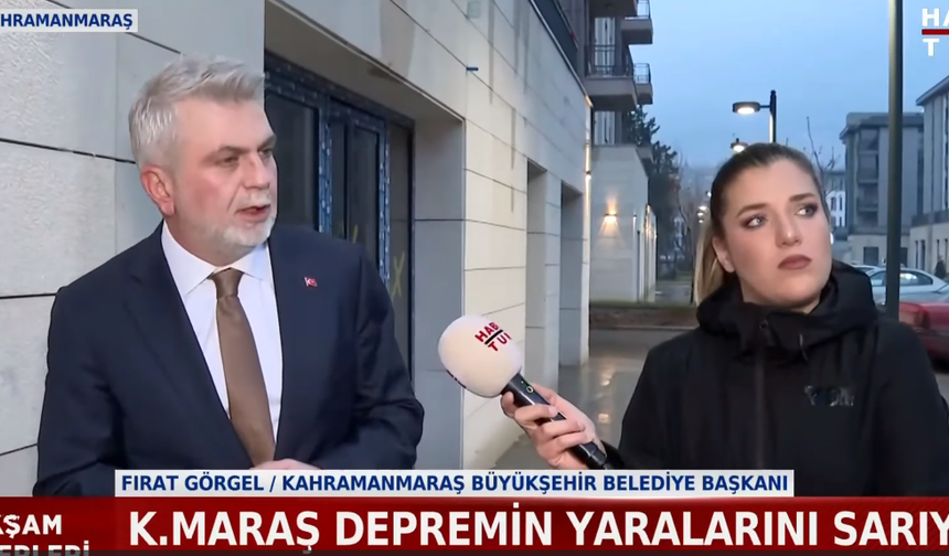 Başkan Görgel Habertürk ekranlarında deprem sonrası çalışmaları anlattı