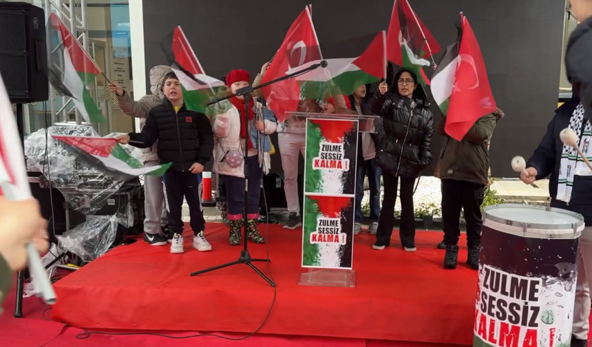 Kahramanmaraş'ta İsrail'in Gazze'ye yönelik saldırıları protesto edildi