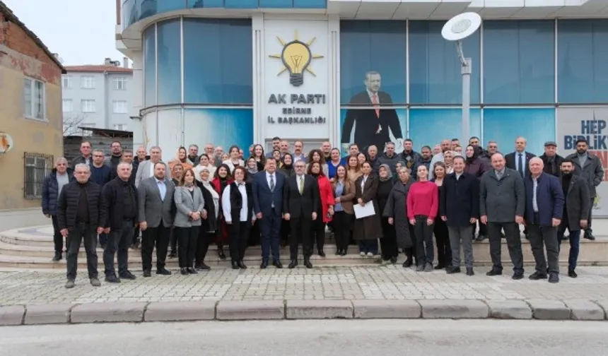 AK Parti MKYK Üyesi Mahir Ünal Edirne İl Başkanlığını Ziyaret Etti